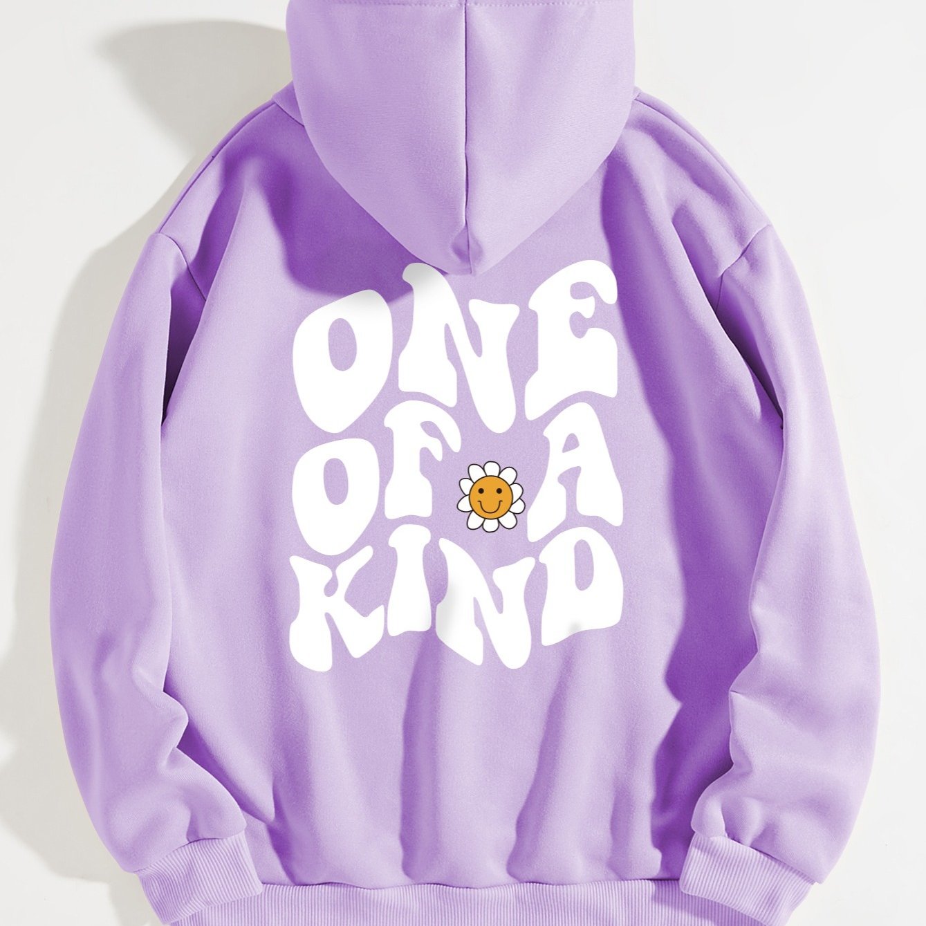 Letter Graphic Drawstring Hoodie Casual Sweatshirt