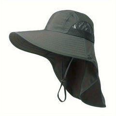Outdoor Bucket Hat with Neck Flap Quick Dry Sun Hat