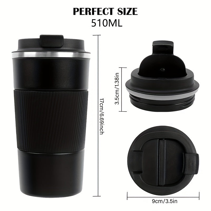 510ml Stainless Steel Sports Water Cup Insulated Coffee Cup