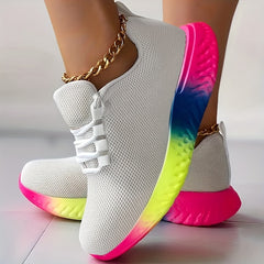 Women's Colorful Running Shoes Lightweight Breathable Outdoor Sneakers