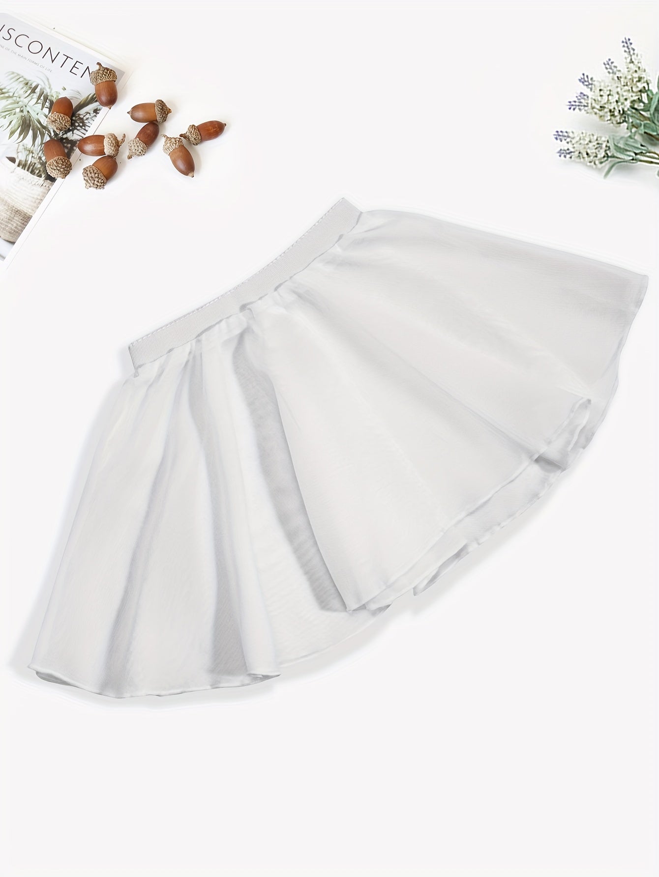 Girls Ballet Mesh Skirt for Performance Party