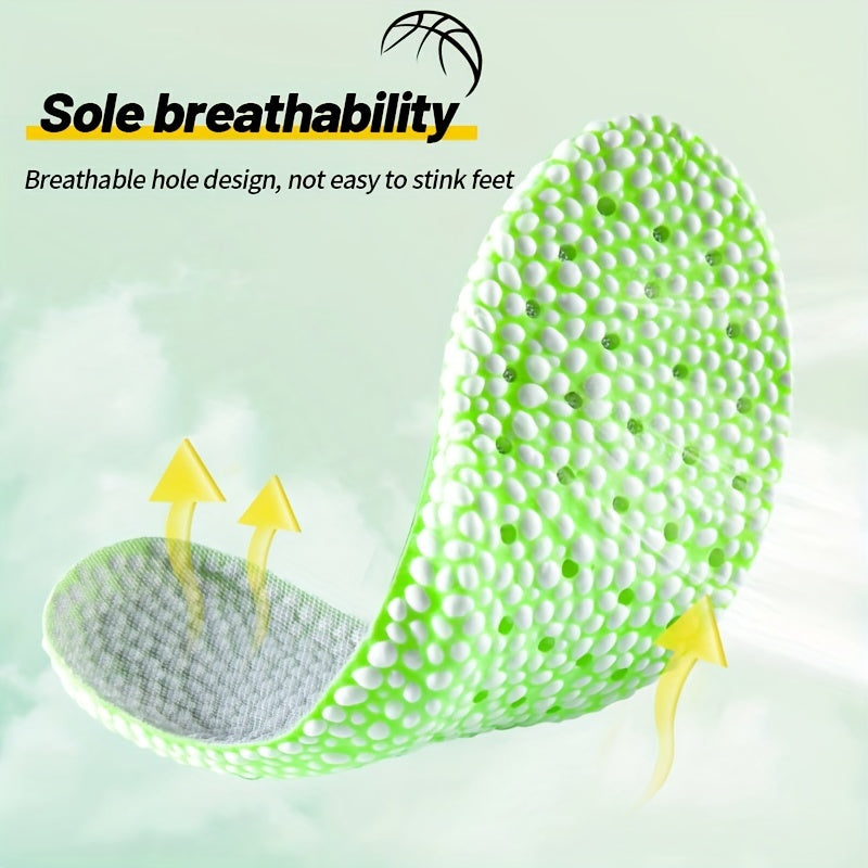 Shock-Absorbing Air Cushion Insoles Breathable Height Increasing