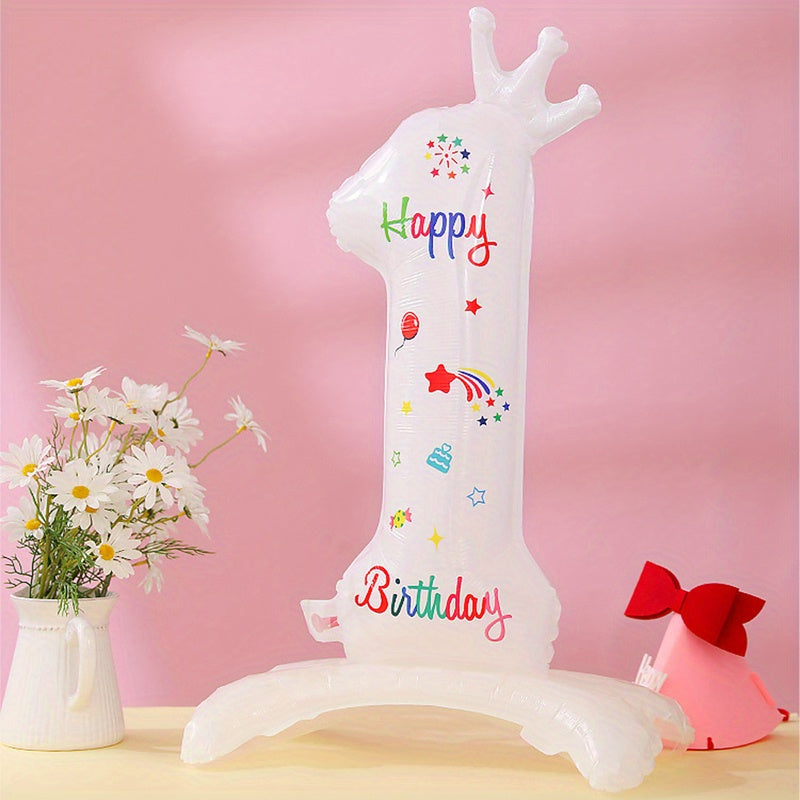 1pc Standing Number Balloon Picnic Activity Decoration Birthday Party