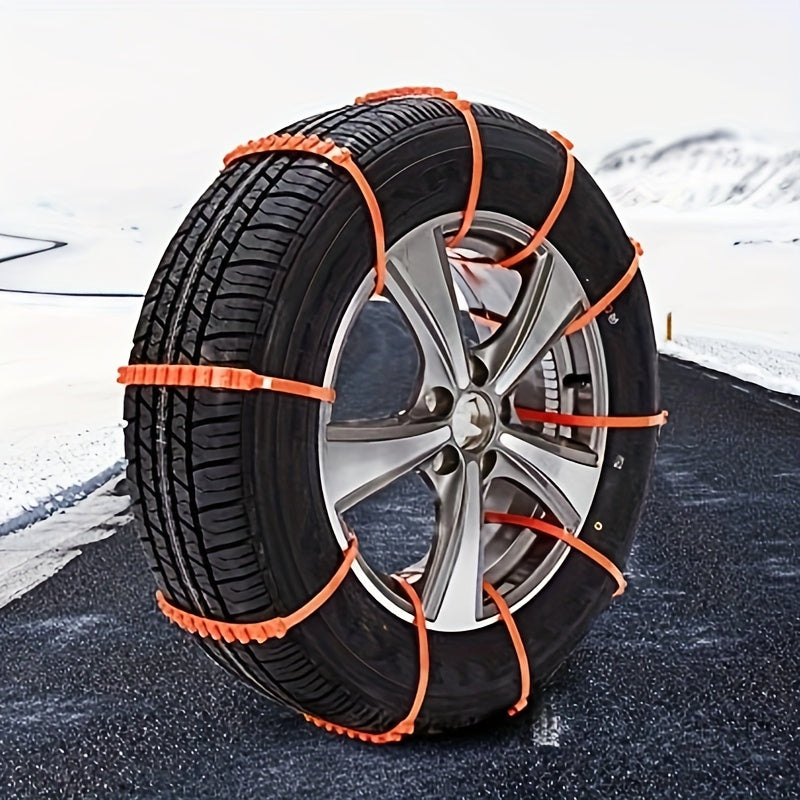 Universal Snow Chains 12PCS Emergency Winter Anti Skid Chains for Car Truck SUV