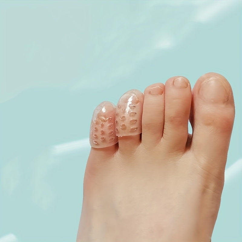 HappyFit 10pcs Big Toe Caps Gel Toe Protector With Breathable Hole