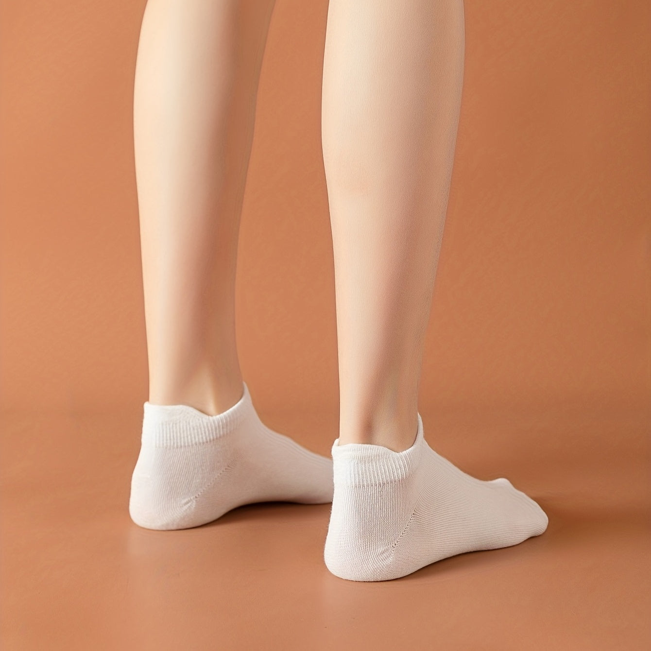 10 Pairs Women's Low Cut Ankle Socks Solid Soft Lightweight Stockings