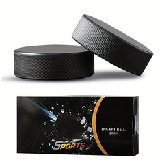 2pcs Rubber Ice Hockey Training Balls