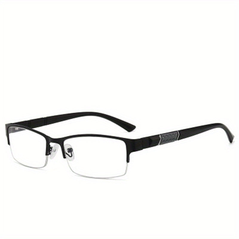 Half Frame Men's Business Metal Reading Glasses