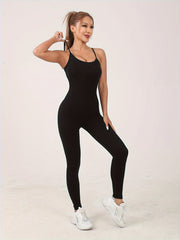 Women's Sports Cami Jumpsuit Fitness Yoga Bodysuit