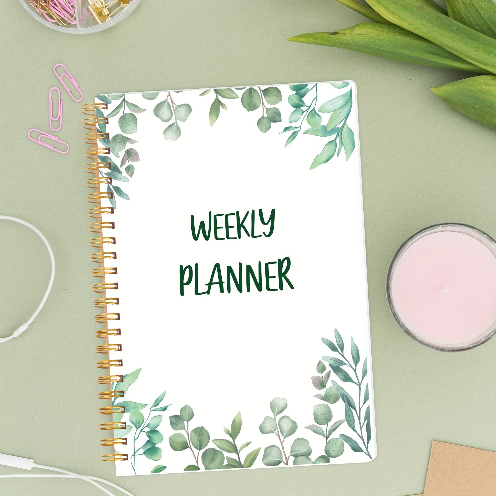 Weekly Goals Schedule Planner Checklist Notebook Organizers