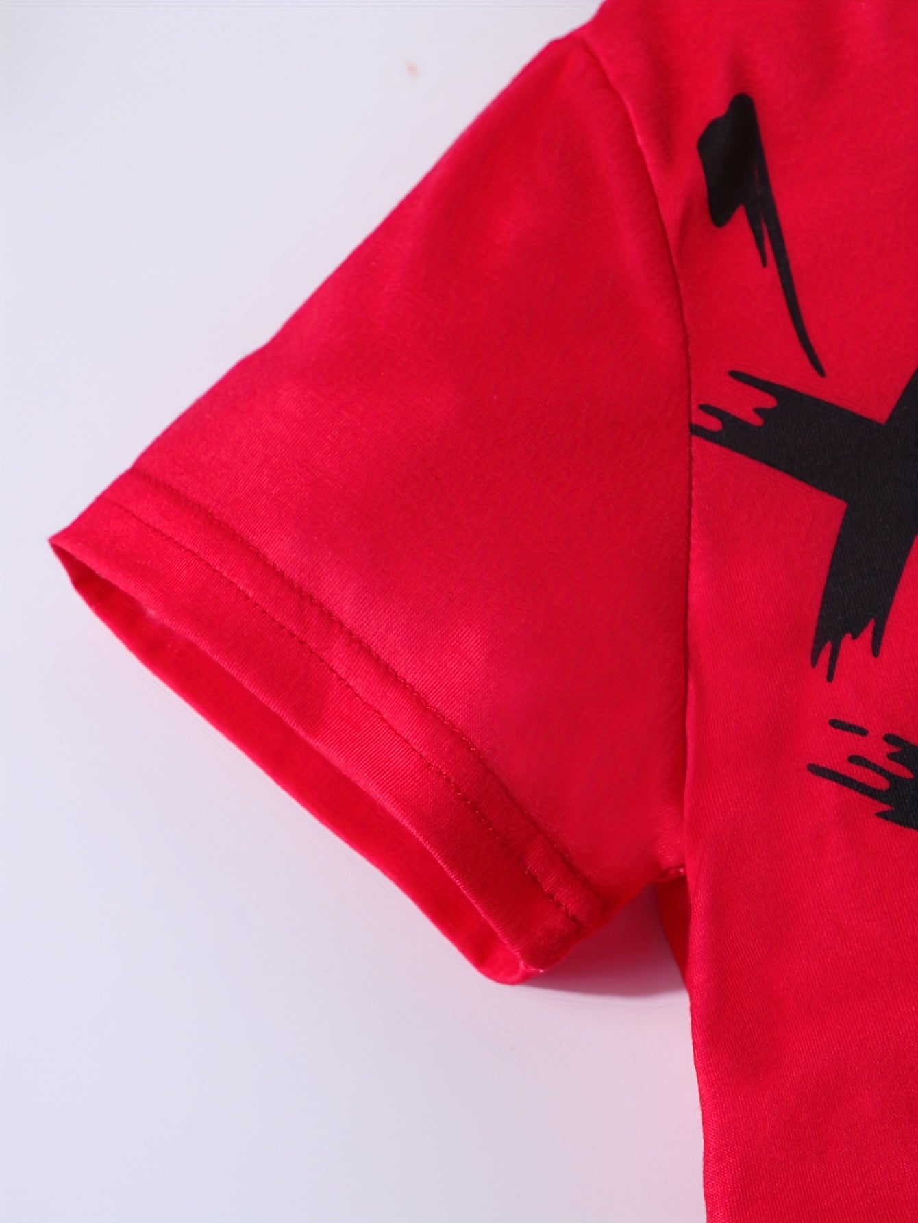Boys Summer Sports Suit Graphic Tee & Trousers Set