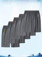 Men's Zipper Pocket Shorts for Outdoor Summer Activities
