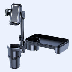 Car Cup Holder Tray & Phone Mount 3 In 1 Cup Holder Expander