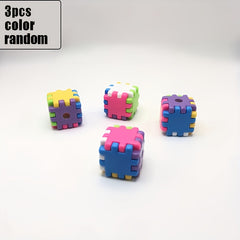 3pcs Mini Rolling Pencil Sharpener Manual School Stationery Gift Toy