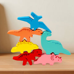 Dinosaur Animal Stack Height Toy Fun Balance Challenge Exercise