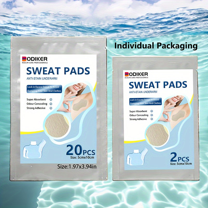 Disposable Underarm Sweat Pads Absorbing Patch Cotton 10/20pcs
