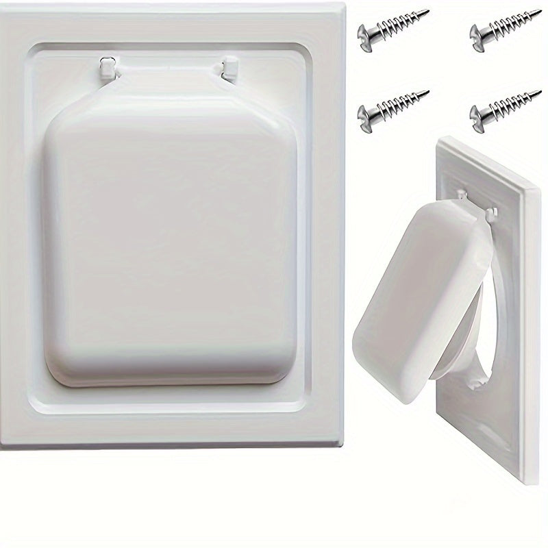 1pc Dual Door Dryer Vent Cover Wide Mount Vent