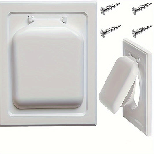 1pc Dual Door Dryer Vent Cover Wide Mount Vent