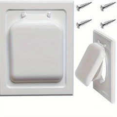 1pc Dual Door Dryer Vent Cover Wide Mount Vent