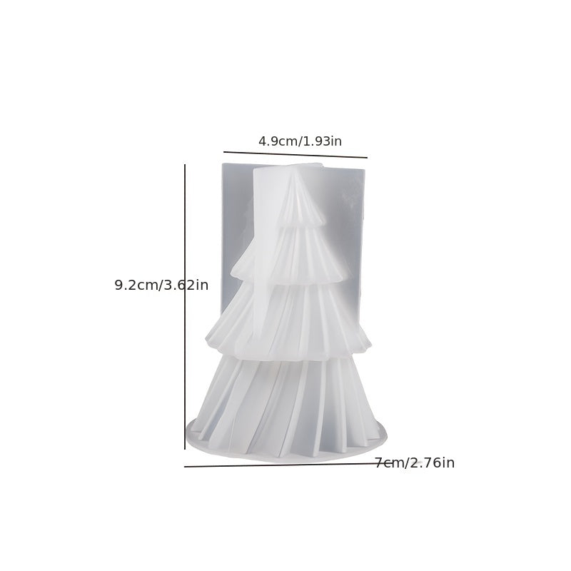 DIY Epoxy Resin Mold Origami Christmas Tree Candle Ornament
