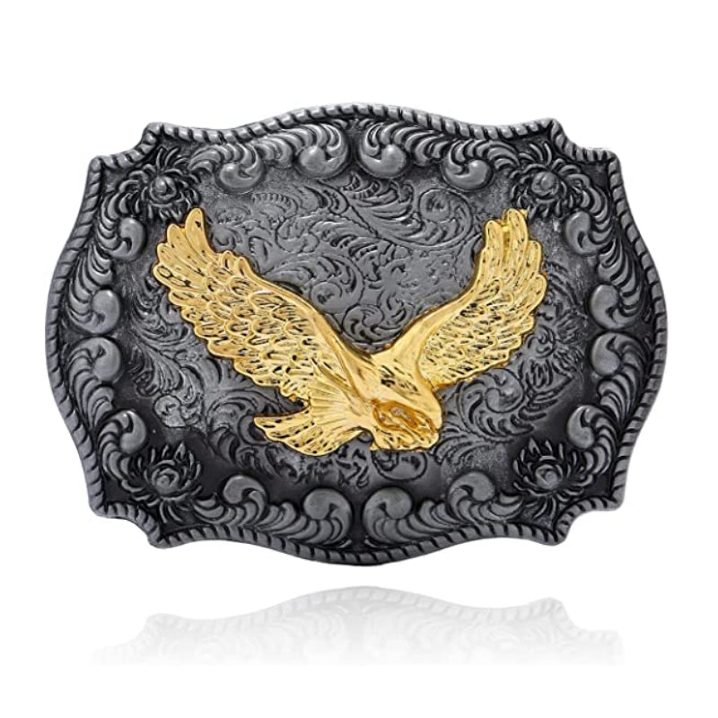 Western Cowboy Bull Head Eagle Belt Buckle Retro Zinc Alloy Belt Buckle