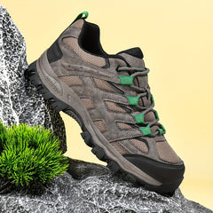 Men's Mesh Lace Up Hiking Sneakers Wear resistant Outdoor Shoes