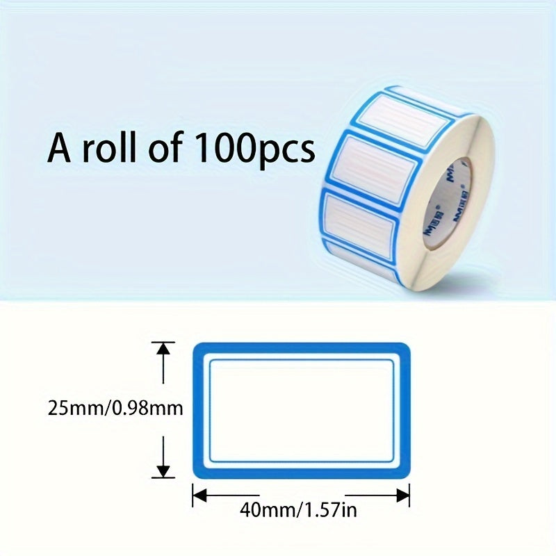 PVC Label Roll for Office and Household Labeling, 100-1000 pcs