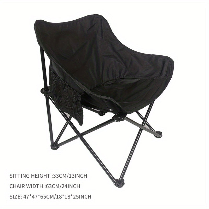 Portable Moon Chair Outdoor Camping Fishing Beach Picnic