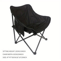 Portable Moon Chair Outdoor Camping Fishing Beach Picnic