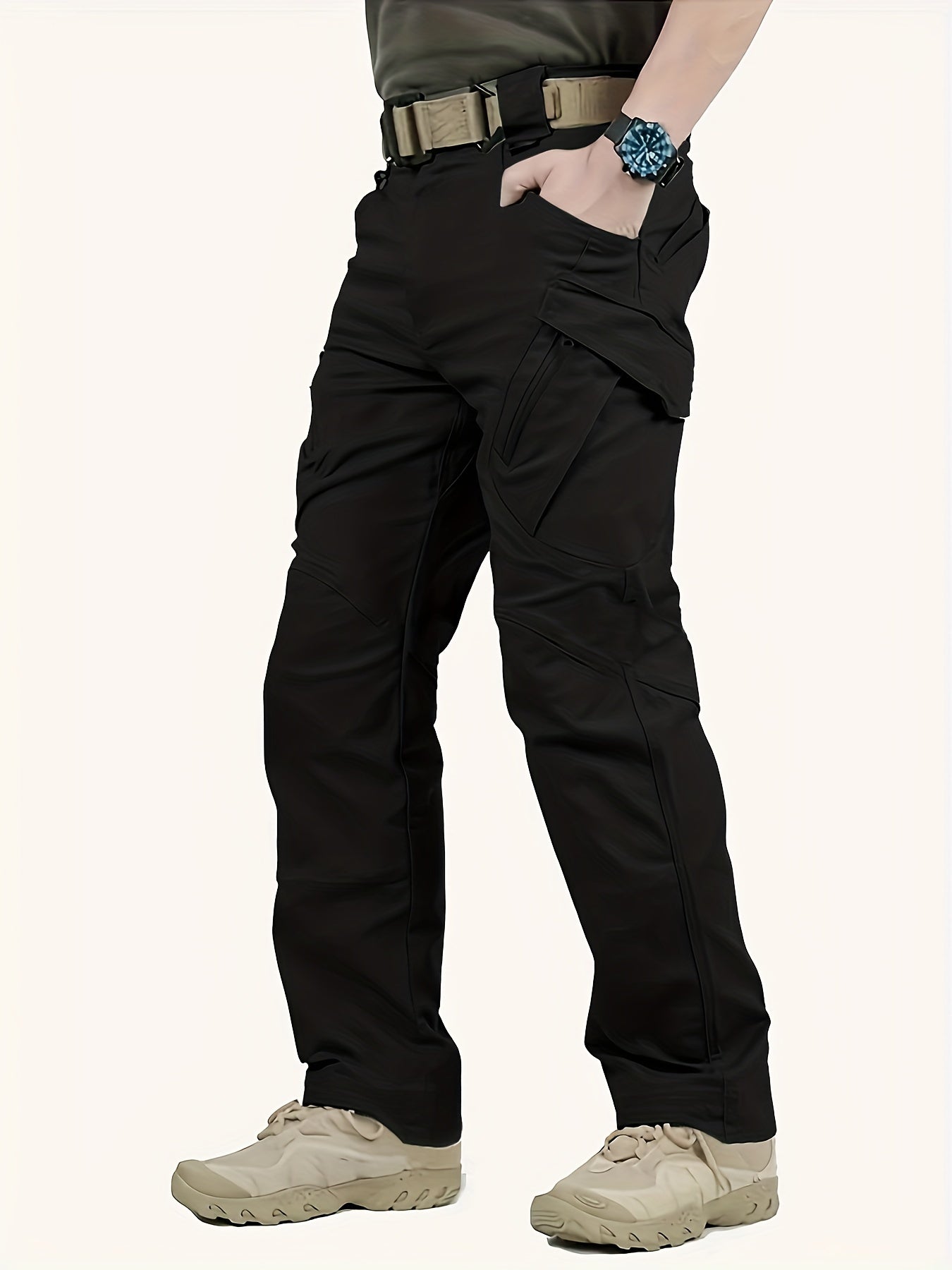 Men's Waterproof Tactical Pants w/ Pockets for Hiking