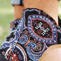 Women's Tribal Style Ankle Boots Chunky Heels Vintage Western Boots