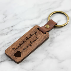 Walnut Keychain Keyring Creative Pendant Ornament Bag Wallet Gift
