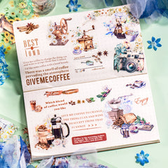 Waterproof PET Tape Travel Time Series for Scrapbooking and DIY Crafts