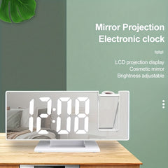 Large 3D Projection Alarm Clock with Mirror Display