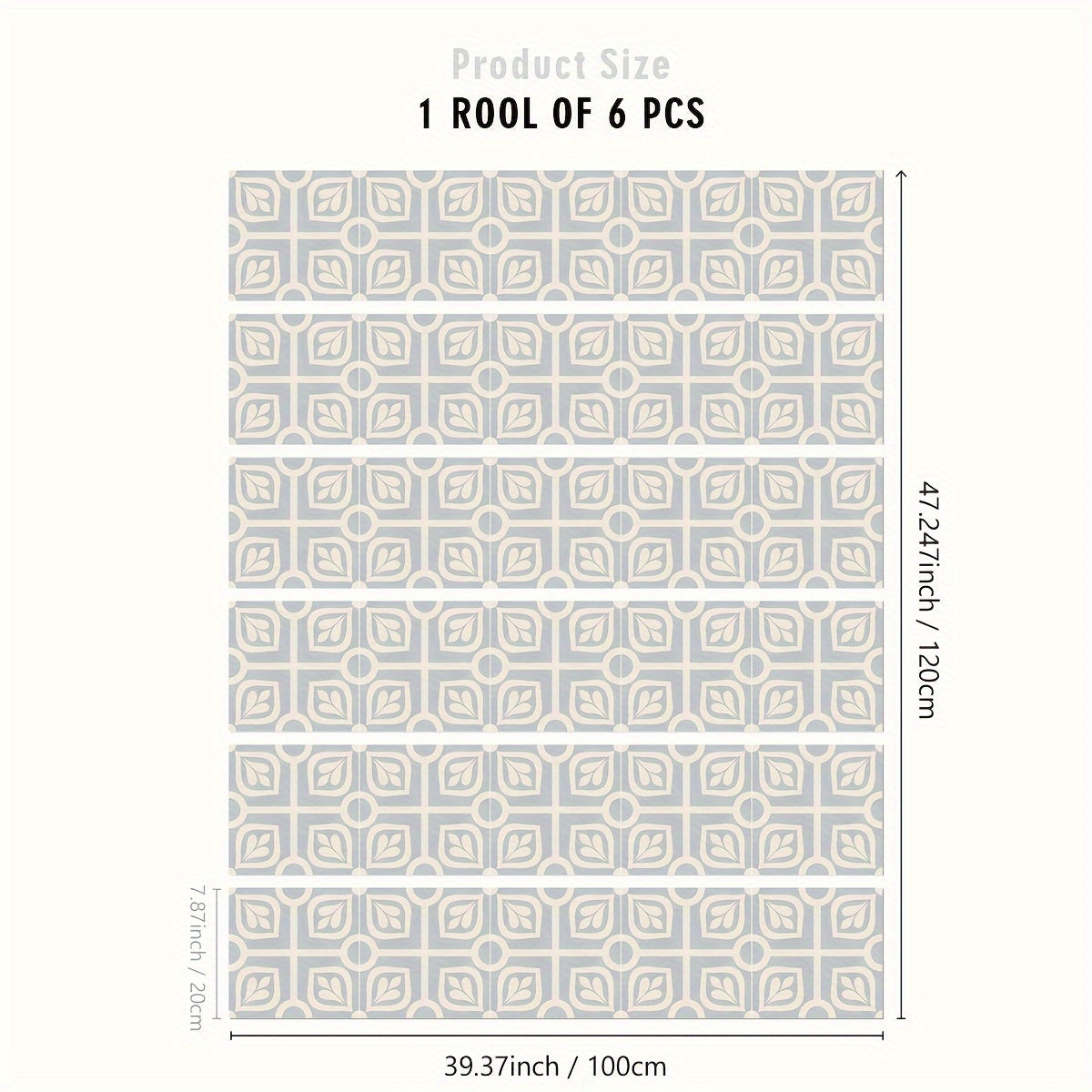 Nordic Style Adhesive Stair Stickers - Waterproof Tile Patterns