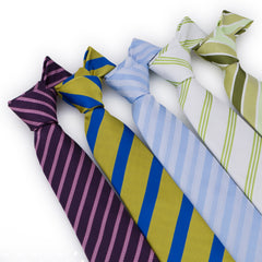 Men's 3 15'' Business Striped Collar Shirt