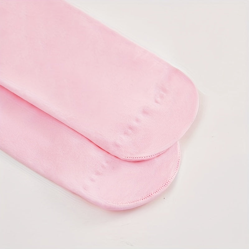 2pcs Girls Pink Ballet Dance Socks Anti-slip Legging Tight Pantyhose