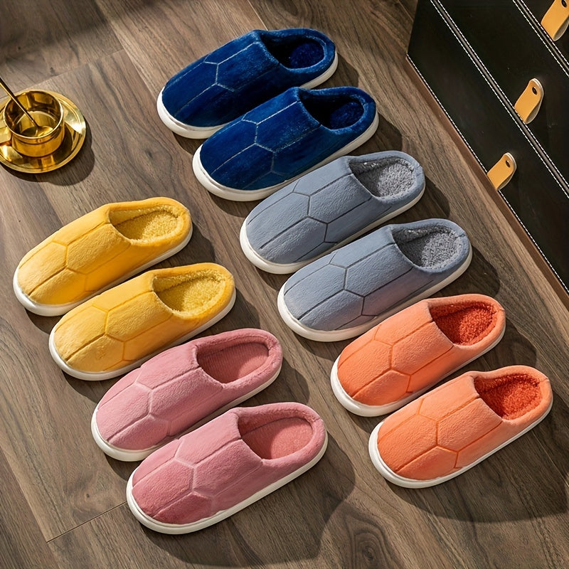 Men's Comfy Non-Slip Slippers Winter Home Shoes