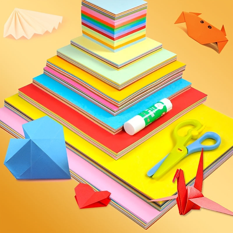 100 Colorful Origami Paper for Cranes & Crafts
