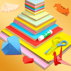100 Colorful Origami Paper for Cranes & Crafts