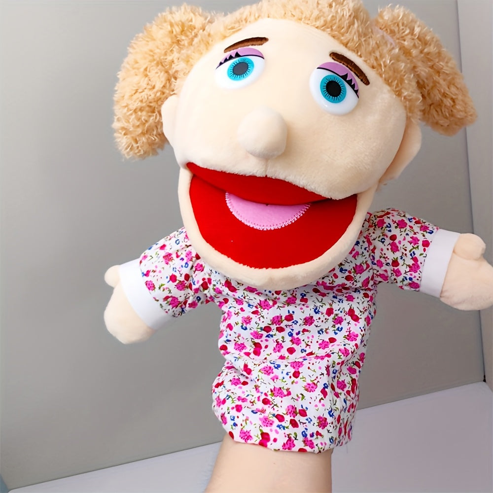 Set of 2 Family of Six Puppet Figures Plush Toys for Storytelling