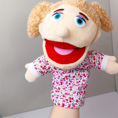 Set of 2 Family of Six Puppet Figures Plush Toys for Storytelling