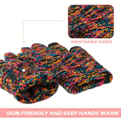 Chenille Touch Screen Winter Gloves for Men and Women