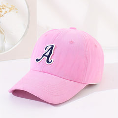 Solid Cotton Sunshade Dad Hat Adjustable Couple Sun Hats