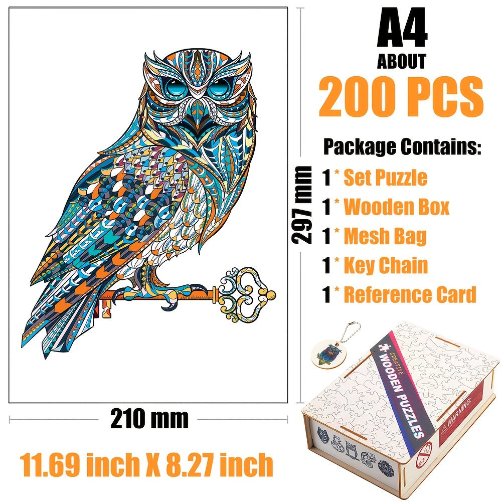 Scepter Owl Wooden Puzzle in Box