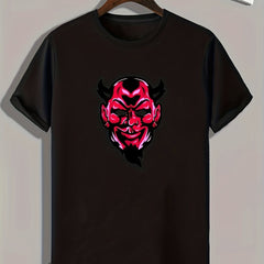 Monster Print Men's Graphic T-shirt for Summer