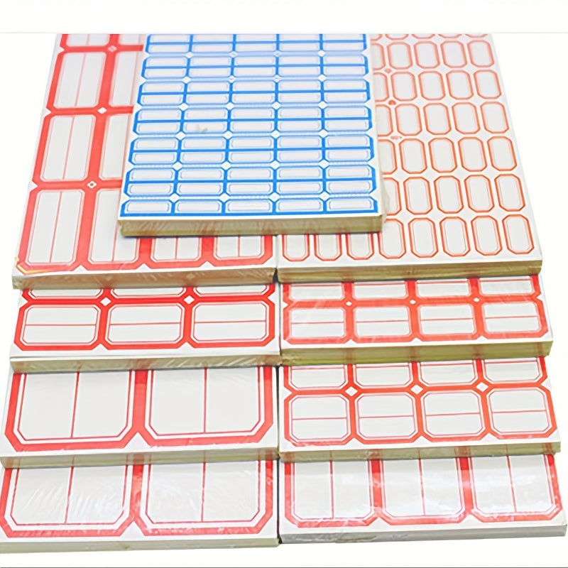 10pcs Blank Self-adhesive Labels for Shopping Mall Classification