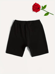 Girls Baby Girl Print Waistband Shorts Breathable Comfortable Casual Pants