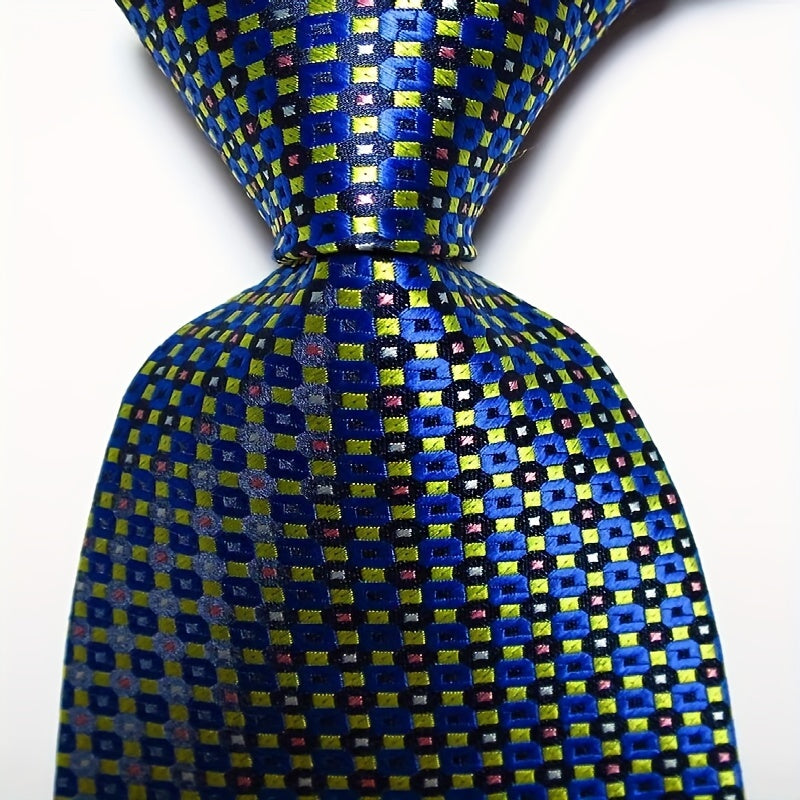 Men's Plaid Jacquard Necktie
