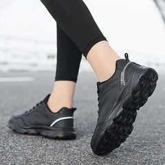 Waterproof Low Top Sneakers Lightweight Solid Running Shoes